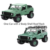 MN-90 1/12 2.4G 4WD 15KM/h RC Car 2 Body Shell & Front LED Light Rock Crawler Truck
