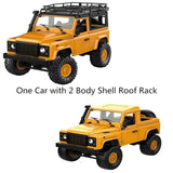 MN-90 1/12 2.4G 4WD 15KM/h RC Car 2 Body Shell & Front LED Light Rock Crawler Truck