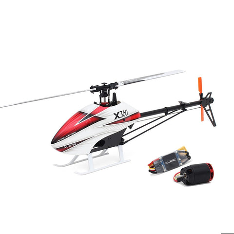 High Speed ALZRC X360 FBL 6CH 3D Flying RC Helicopter Kit With 2525 Motor V4 50A Brushless ESC Standard Combo