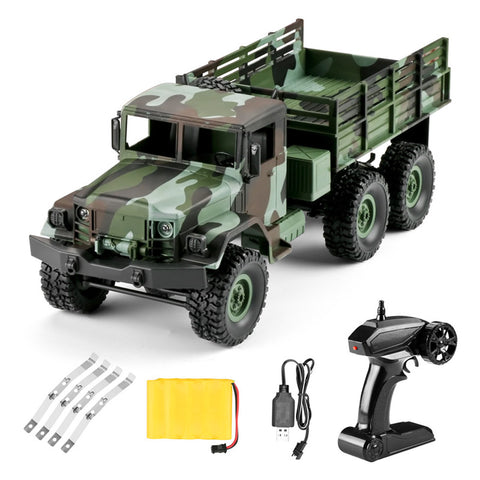 MN-77 1/16 2.4G 4WD 10km/h Remote Control Rc Car & LED Light Camouflage Military Off-Road